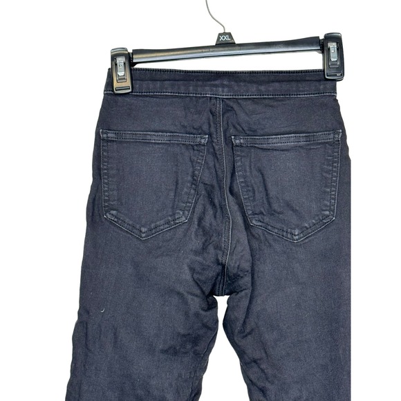 Topshop Moto Joni Womens Jeans Petite Mid-Rise Slim Fit Skinny Denim Black 26‎ - Picture 8 of 11